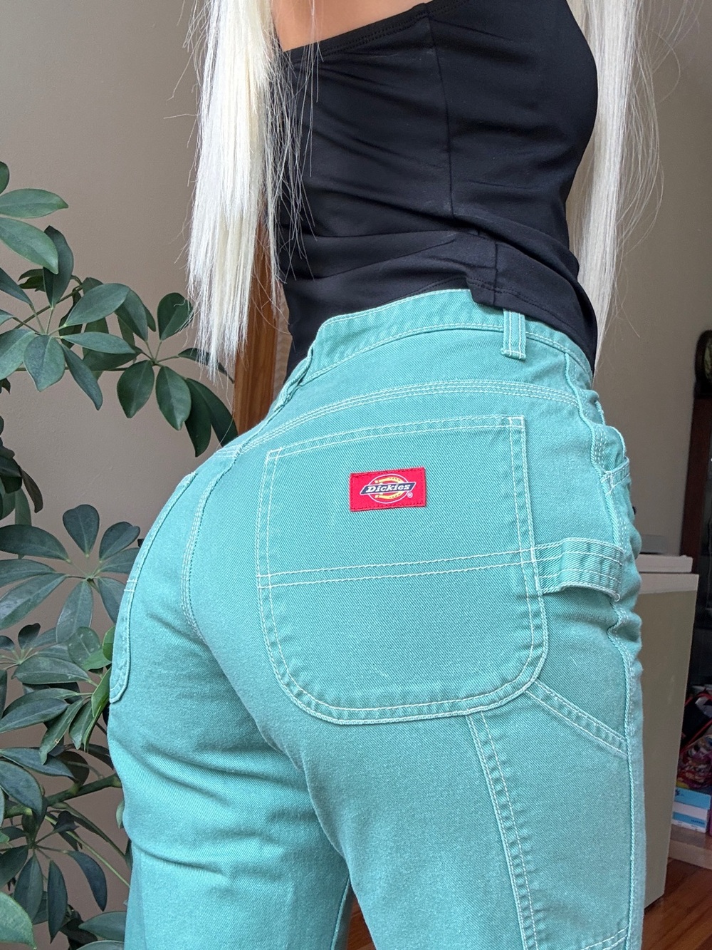 Dickies green carpenter pants